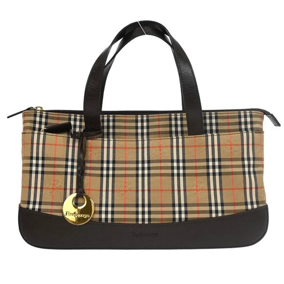 Burberrys Beige House Check Handbag 177304 - Picture 1 of 10